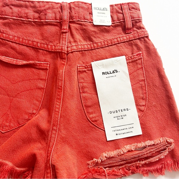 Rolla's Dusters Short Layla in Blood Orange - Picture 8 of 8